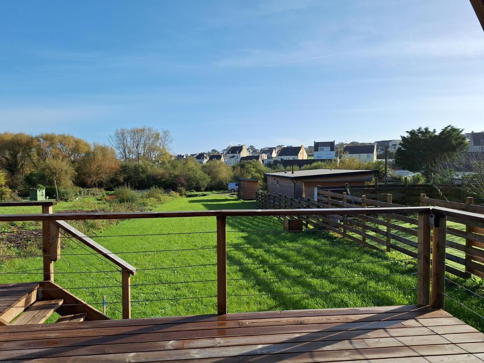 Le Tipi Bleu Tiny House Neuve Avec Terrasse Et Jardin Villa Camaret-sur-Mer Exterior photo